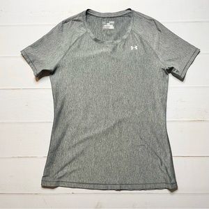 Under Armour - Women’s Grey Fitted HeatGear Short Sleeve Shirt *